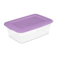 thumbnail image 4 of Sterilite Set Of (2) 11.4  Liter Boxes Lilac, 4 of 5
