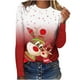 thumbnail image 2 of Pntutb - Camiseta de manga larga con cuello redondo y estampado de ciervos en 3D para mujer Pntutb Pntutb-1836, 2 of 5