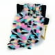thumbnail image 1 of Plutus rosa, azul, negro, amarillo manta de lujo de piel sintética exótica manta 114L x 120W King- rosa, azul, negro, amarillo Plutus PBDT1601-114x120, 1 of 2