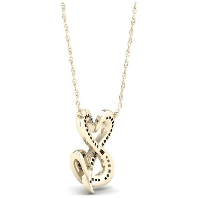 Infinity heart necklace walmart sale