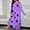 Purple, variant on JUSLIO House Dresses for Women Hearts Loungewear Long Sleeve Robes Round Collar Pajama Army Green Sleepwear Nightgowns Nightgown Sleep Dress