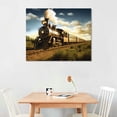 thumbnail image 3 of Nawypu Old Fashioned Steam Engine Train Poster Decorative Painting Canvas Wall Art Living Room Posters Bedroom Painting, 3 of 5