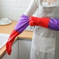 thumbnail image 5 of Long Sleeve Nitrile Chemical Gloves: Tough, Wear-Resistant for Household Cleaning, 5 of 9
