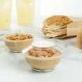 thumbnail image 3 of Mini Serve 4 oz Round Clear Plastic Medium Deli Cup - with Lid - 3 1/4" x 3 1/4" x 2" - 100 count box, 3 of 10