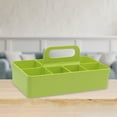 thumbnail image 3 of Caja de almacenamiento con múltiples compartimentos, cesta apilable, organizador para el hogar verde, 3 of 9