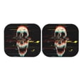 thumbnail image 7 of Balery 2 Piece Glitch Screaming Skull Car Windshield Sun Shade|Foldable Front Windshield Shade for Car Front Window for Most Sedans SUV Truck-Medium, 7 of 7