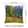thumbnail image 4 of nygtbtfer Pillow Cases for Bed Bedding Decoration Beautiful View Snowcapped Mountain Scenery Nature Parks Outdoor Natural Floral Cozy Pillowcase Soft Decorative Cover 20x20in, 4 of 7