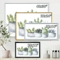 thumbnail image 4 of Designart 'Succulent and Cactus House Plants I' Farmhouse Framed Canvas Wall Art Print, 4 of 5