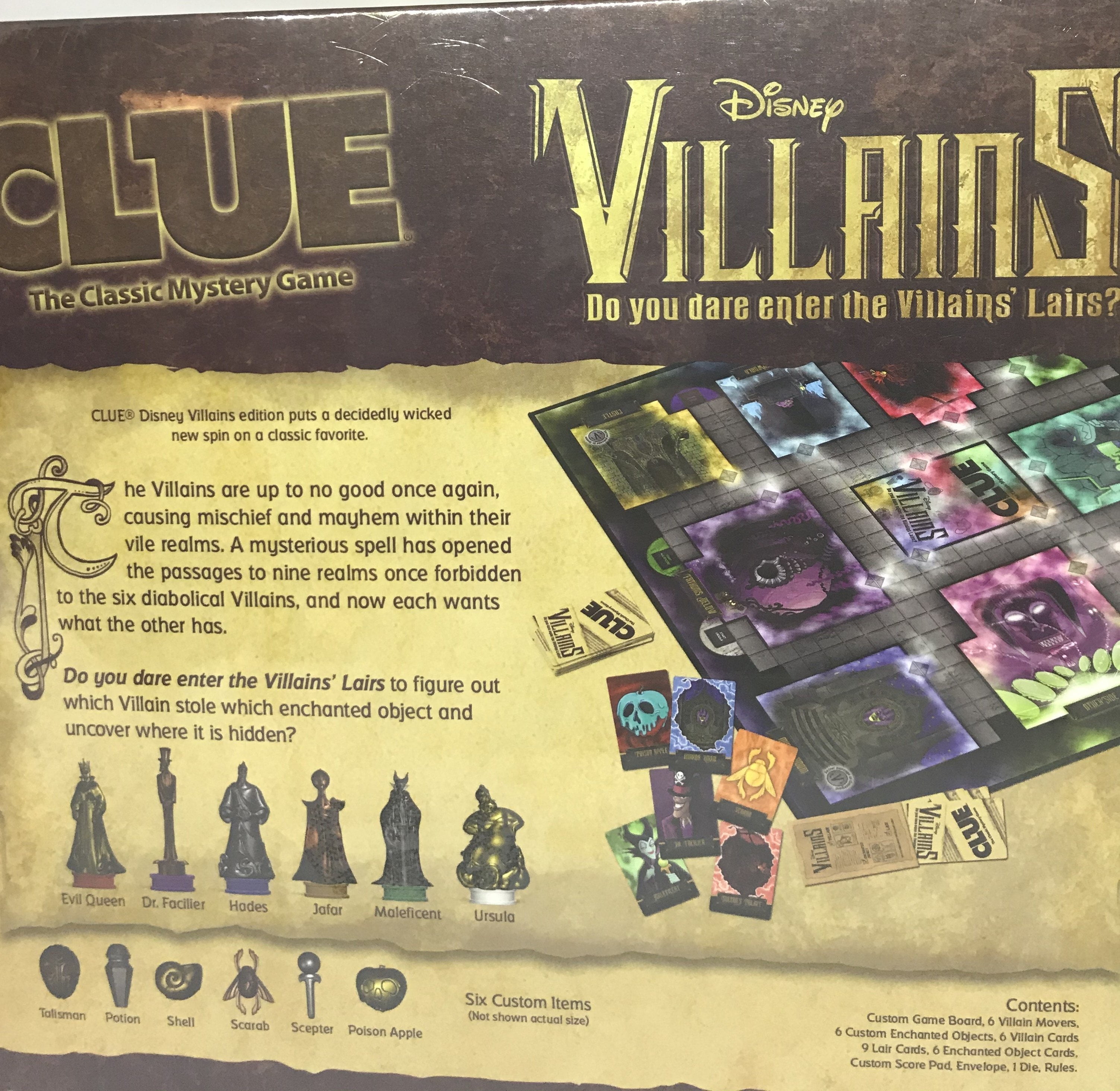 Disney Parks Disney Villains Theme Park Edition Clue Game Maleficent Ursula  New - Walmart.com
