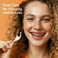 thumbnail image 3 of LIX Orthodontic Flossers for Braces + Interdental Brush, 60 Floss Picks Per Bag, Unflavored (60), 3 of 6