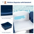 thumbnail image 6 of Infans Kids Toy Storage Organizer w/ Bins & Multi-Layer Shelf for Bedroom Playroom Blue, 6 of 7