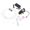 White, variant on Expandable 450PSI Misting Systems 12V Pumps 6M Sprayed Line 6 Quick Connection Nozzles For Outdoor Area Humidification