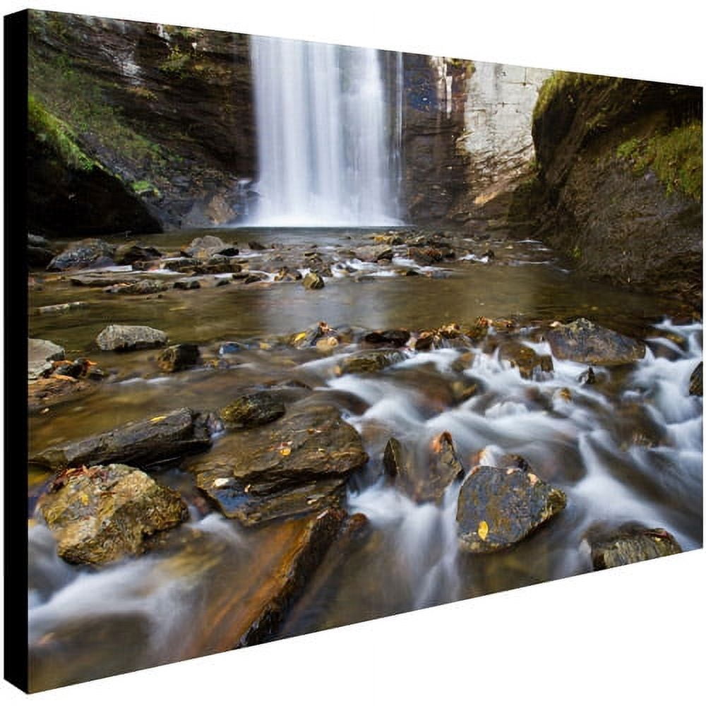 Trademark Fine Art "Looking Glass Falls" Canvas Art by Pierre Leclerc