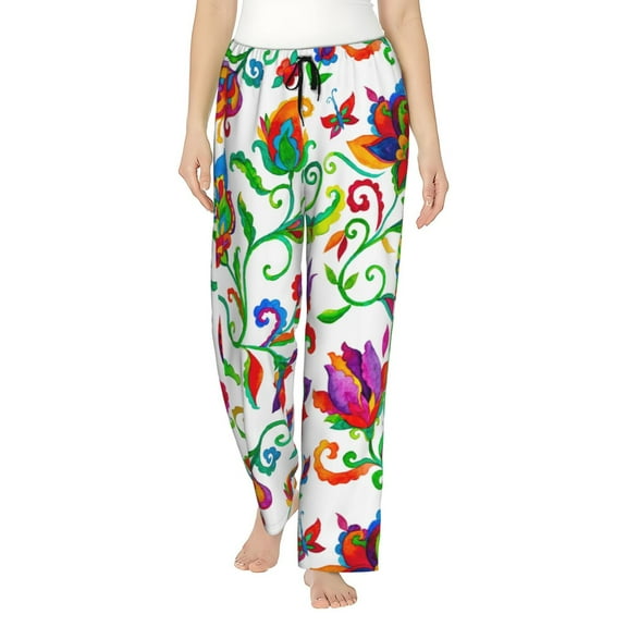 Rateoe Paisley Pattern Women’s Ultra-Soft Comfy Pajama Lounge Pants Sleepwear,Comfortable Lounge Wear,lightweight Pajamas, Casual Home Wear-Small