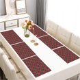thumbnail image 2 of Set of 6 Classic Checkered Pattern Placemats Machine Washable Durable Linen Table Mats Heat Resistant Wrinkle Free Traditional Plaid Place Mats for Dining Table Kitchen, 2 of 5