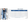thumbnail image 6 of Spring Fall Long Sleeved Women Solid Lapel Double Breasted Long Denim Coat Trenchcoat, 6 of 6