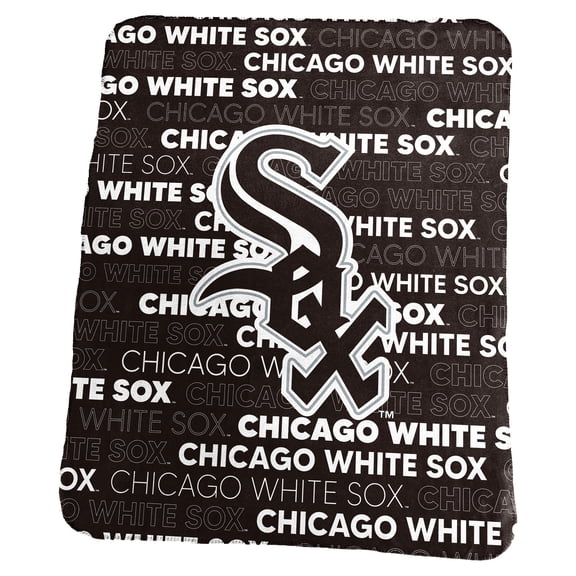 Logo Brands Chicago White Sox 50" x 60" Classic Fleece Throw Blanket
