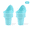 blue-2 pack, variant on Ice Cream Cone Scoop Spoon, PP Ice Cream Scooper Tool 10 × 5.3 cm (3.94 × 2.09 in), Non-Stick Rounded Scoop Head with Long Handle for Frozen Dessert, Gelato & Cone Serving