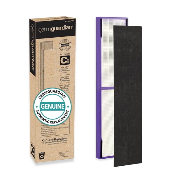 GermGuardian Filter C Pet Pure HEPA Genuine Air Purifier Replacement Filter, Removes 99.97% of Pollutants, for AC5000, AC5250, AC5300, AC5350, CDAP55