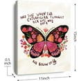 thumbnail image 2 of Butterfly Inspirational Quotes Wall Art,Butterfly Wall Decor,She Began to Fly Butterfly Poster Canvas Prints Wall Art for Teens Girls Bedroom Nursery Dorm Wall Decor, 2 of 6