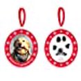 thumbnail image 3 of Pearhead Pawprints Double-Sided Holiday Photo Ornament with Clean-Touch Ink Pad, 3 of 10