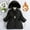 Black, variant on Kids Winter Jacket Puffer Coat Boys with Pocket Zip Up Hooded Black Winter Coat Windproof Warm Toddler Jacket Boys Jackets Size 8-9 Years