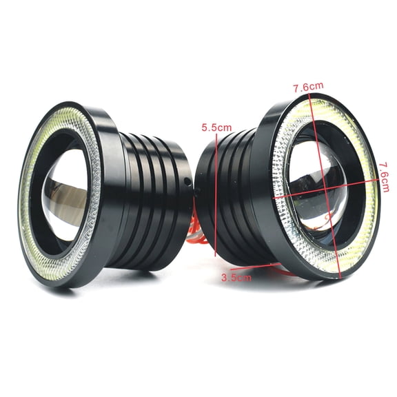 3.5" 10W 12V RGB COB LED Car Fog Lights Motorcycle Headlights For Harley-