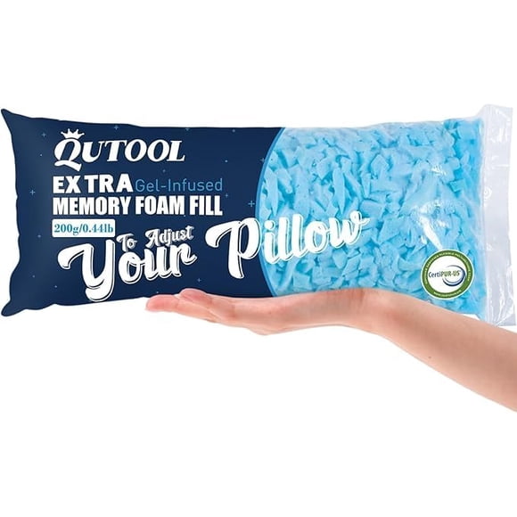Relleno para pufs QUTOOL, 200 g, espuma viscoelástica triturada