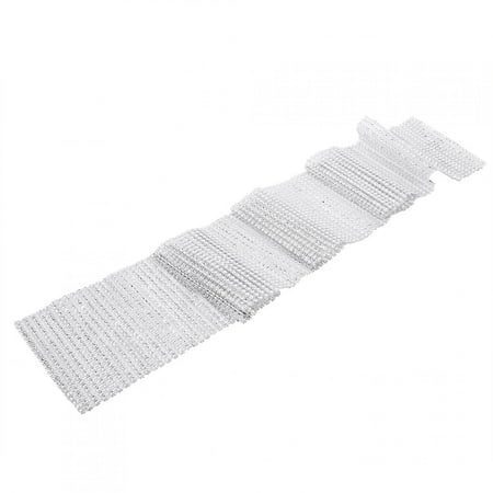 

Rhinestone Ribbon Mesh Ribbon Flexible 4.7 In X 35.4in Cake Stands For Candle Holders
