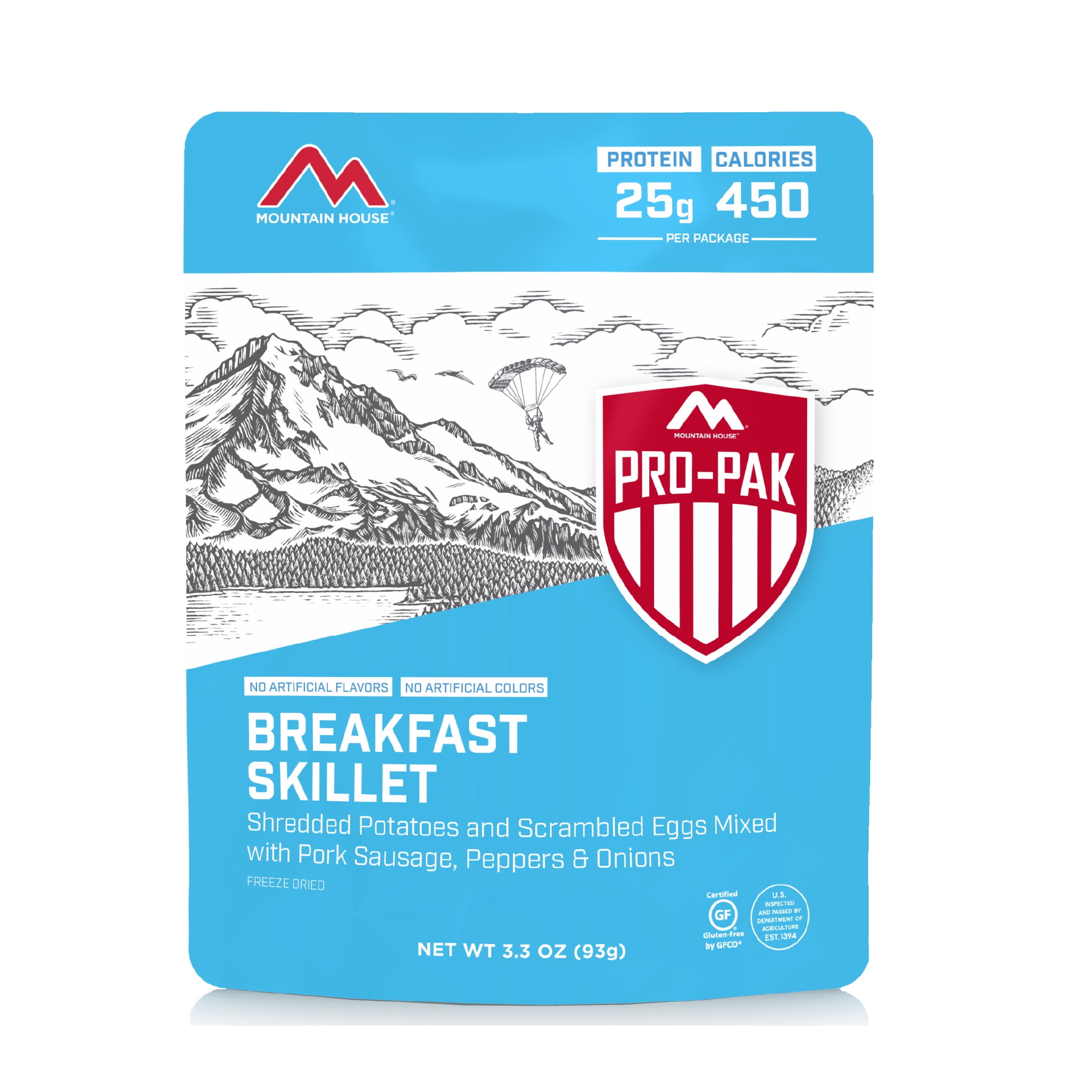 Mountain House Breakfast Skillet Pro-Pak, Gluten-Free, Freeze-Dried Food, 1 Serving
