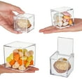 thumbnail image 2 of Pack Of 12 Multipurpose Plastic Boxes for Wedding Candy Creative Packaging Box with Lid Dustproof Cookie Container, 2 of 8