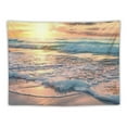 thumbnail image 5 of Fenyluxe  Beach Sunrise Wave Tropical Coastal Ocean Scene Beachy Tapestry Wall Hanging Sunset Hawaiian Wall Decor Summer Sea Seaside Seashore Skyline for Bedroom Dorm Living Room 60x50inch, 5 of 6