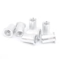 thumbnail image 1 of 100Pcs Rivet Nut Tool Kit, Aluminum Galvanized Flat Head Threaded Insert Nuts for Automotive, Mechanical and Other Equipment, 1 of 7
