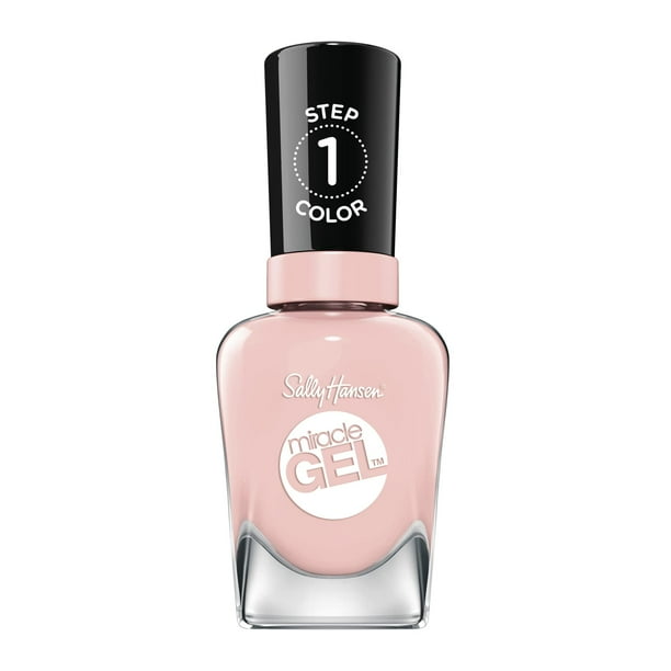 Sally Hansen Miracle Gel Once Chiffon a Time Fórmula similar a un gel de larga duración No necesita lámpara UV Esmalte de uñas rosa