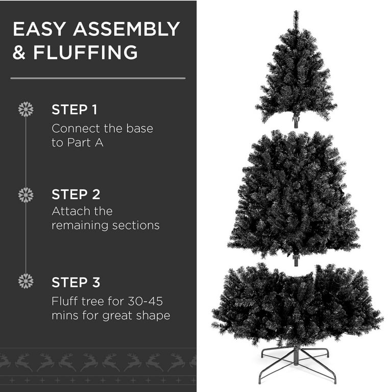 Walmart christmas trees black outlet