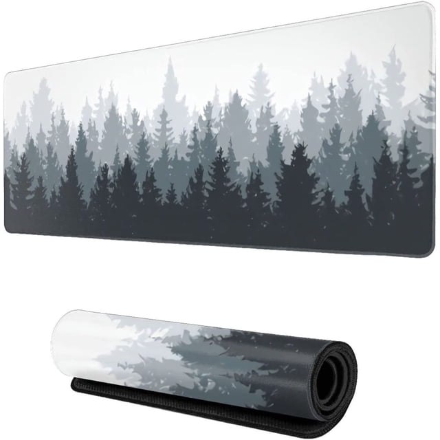 Backwoods Large Mouse Pads Gaming Square Long Novelty Big Computer Gaming Mat for Retouching 3D Pattern Hard Thick Extended XXL with Design Non-Slip Rubber Base Full Desk Mousepad Waterproof 80X30