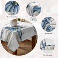 thumbnail image 5 of Blue White Pumpkins Table Cloth Waterproof Tablecloths, Thanksgiving Fall Blue Eucalyptus Leaves Tablecloth Dining Table Cover for Kitchen Party Tabletop Outdoor, Square Tablecloth 54x54 Inch, 5 of 9