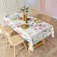 thumbnail image 6 of Pioneer Flower Floral Print Pattern Rectangle Tablecloth 60"x102",Waterproof Polyester Rectangle Table Cloth, Wipeable Spillproof Polyester Tablecloth for Dining, Camping, Indoor and Outdoor, 6 of 6
