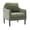 Green, variant on MAROUTE Mid-Century Modern Curved Armchair, Chenille Upholstery, Wood Legs, 350 lbs Capacity, Gray
