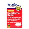 (4 pack) (4 Pack) Equate Extra Strength Headache Relief, 24 Ct