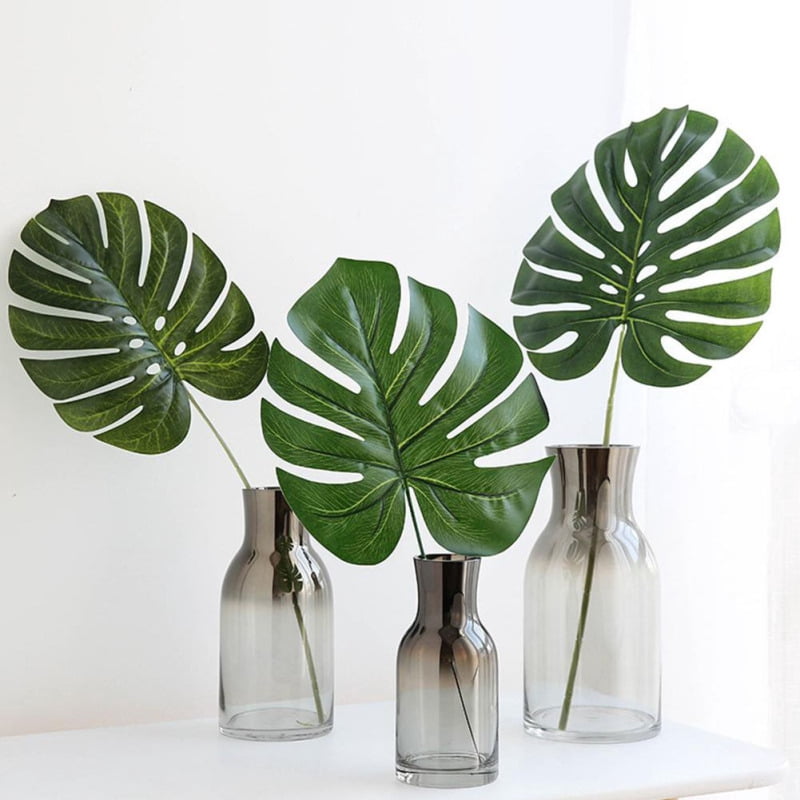 monstera leaf table