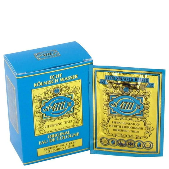 (pack 3) 4711 Cologne By Muelhens Lemon Scented Tissues (Unisex)-10 per pk