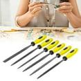 thumbnail image 4 of Small File Set, Round  Flat Wear Resistance Manual Tools Needle Files 6Pcs Fine Processing  For Woodworking Polishing Deburring SIL-1113,SIL-1114,SIL-1115, 4 of 8