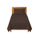 thumbnail image 1 of Sábanas Individuales Lisas We2 Dream 100% Algodón Color Chocolate Trufa 3 Piezas, 1 of 10