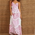 thumbnail image 3 of Summer Dresses for Women 2025 Floral Boho Long Dresses for Vacation Travel Wear, 3 of 4