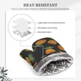 thumbnail image 5 of ZNDUO Kitchen Oven Gloves, Durable Heat Resistant Oven Gloves with Quilted Liner Non-Slip Textured Grip Perfect for BBQ, Baking, Cooking and Grilling, Pineapple Seamless, 5 of 8