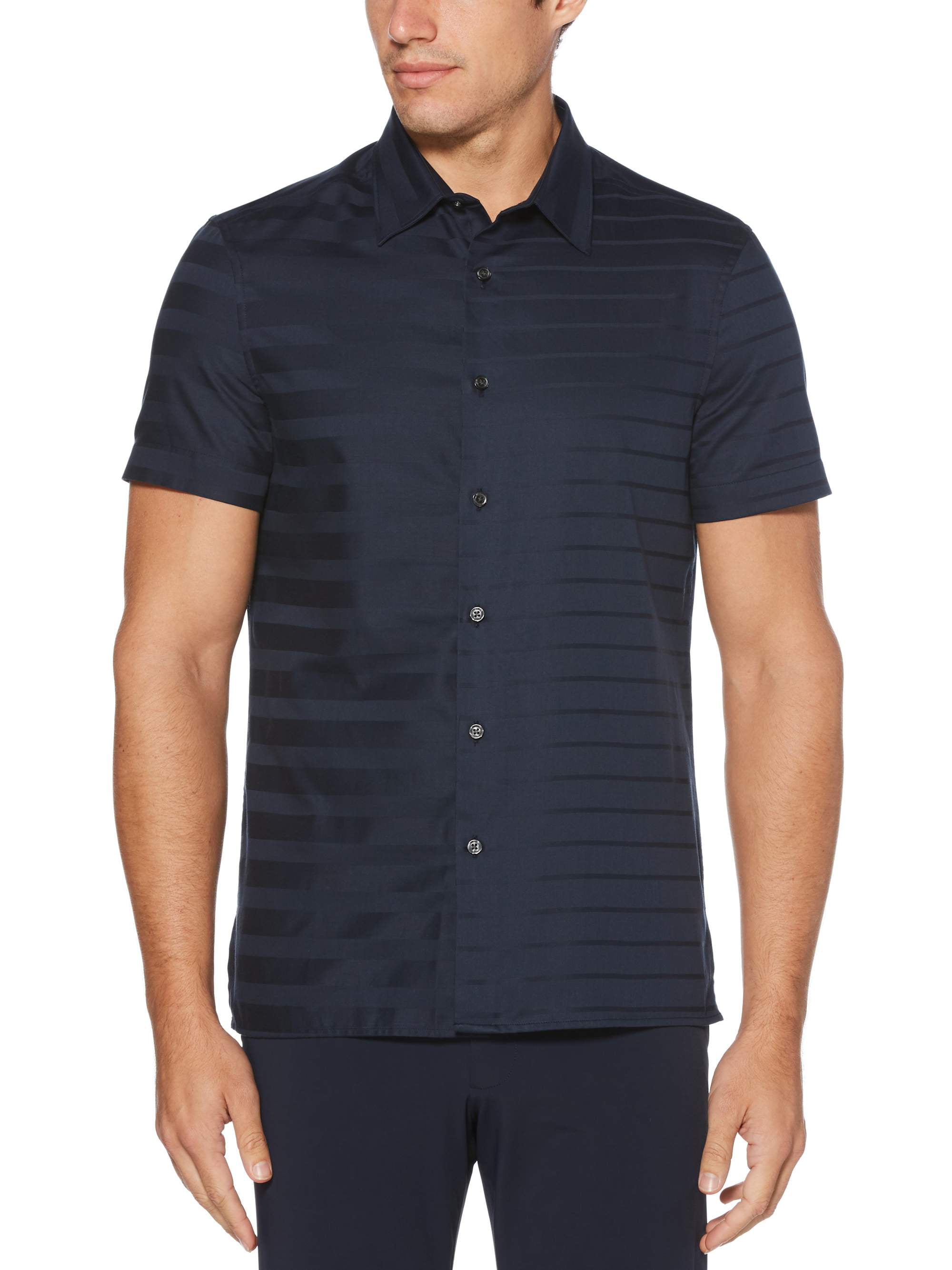 Sateen Engineered Stripe Shirt - Walmart.com