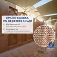thumbnail image 4 of Malla Sombra Raschel 90% Bastilla doble y Esquina Reforzada Beige MPQ 3X2, 4 of 5