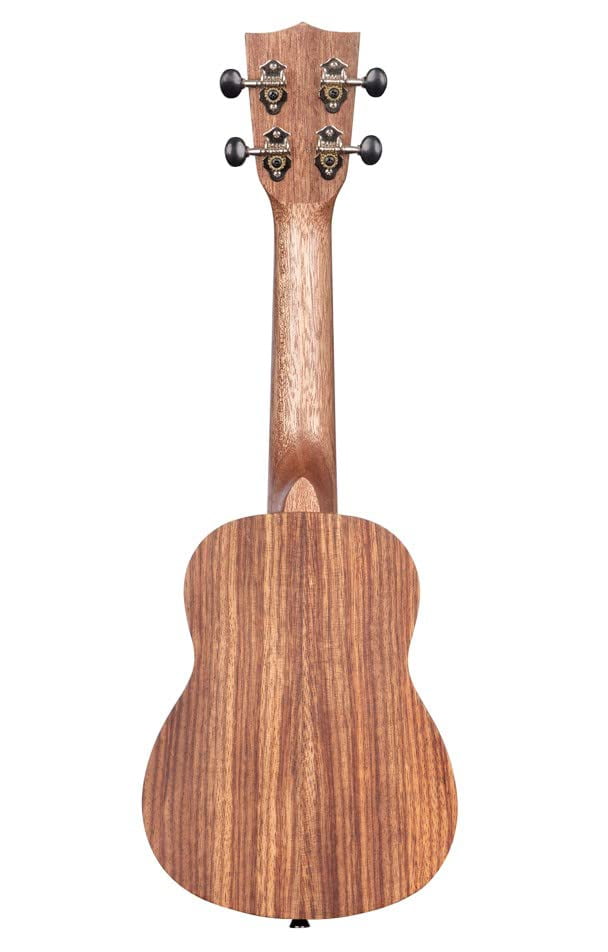 Kala KA-TEAK-S Teak Soprano Ukulele with Hard Case, Strap, Tuner, Austin Bazaar Instructional DVD, and Polishing Cloth