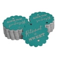 thumbnail image 1 of Inkdotpot Rose Gold Foil Paper Hang Tags Retirement Is Sweet Text Favor Tags 100 Pieces, 1 of 6